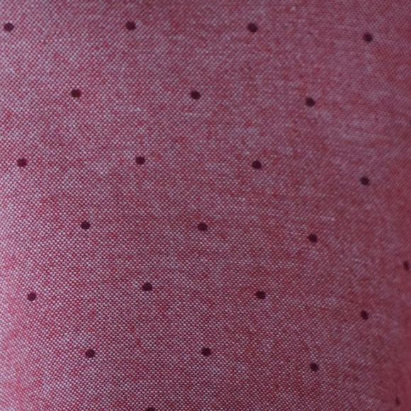 Red Button Down Shirt with dots - Picture 4 of 4